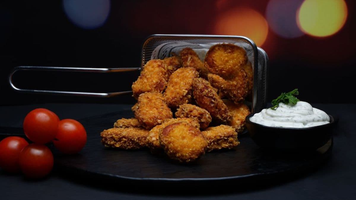 Chicken spilling from a basket
