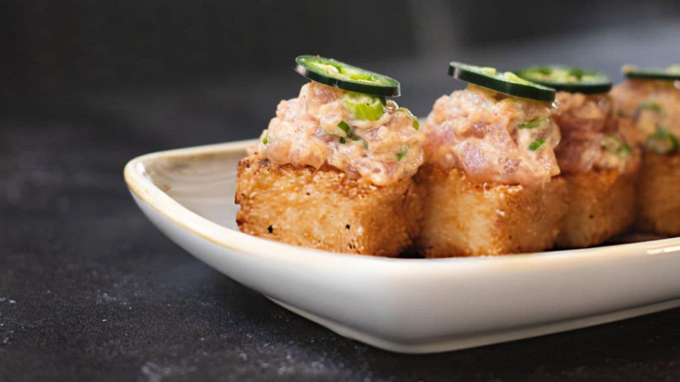 Gourmet Tuna Tartare on Crispy Rice