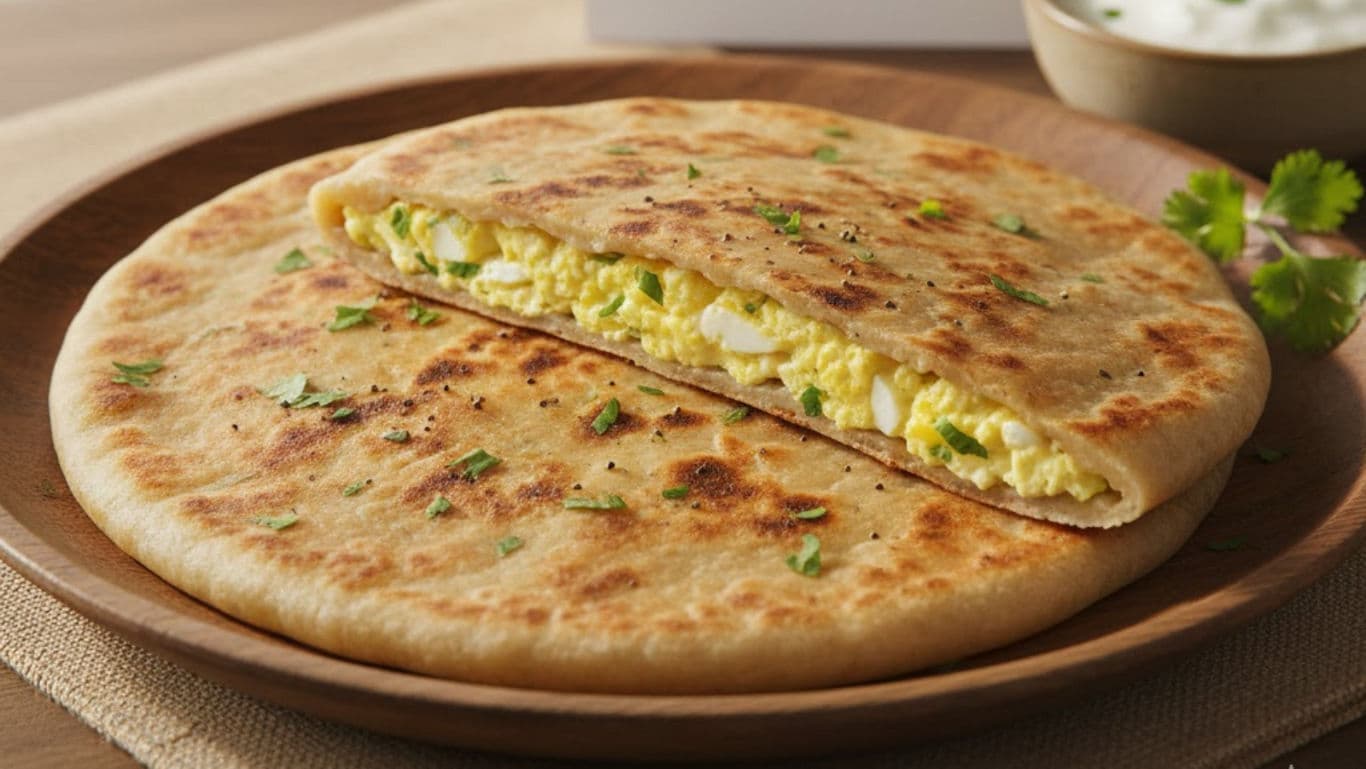 Egg Paneer Paratha
