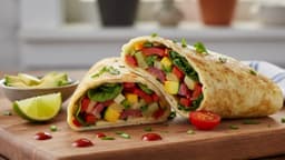 Veggie-Loaded Egg White Omelette Wrap Web Banner