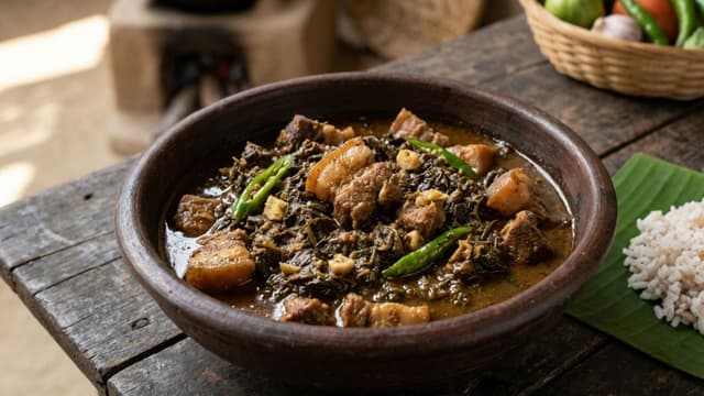 fermented-yam-leaves-curry-bold-tangy-pork-recipe-thumbnail