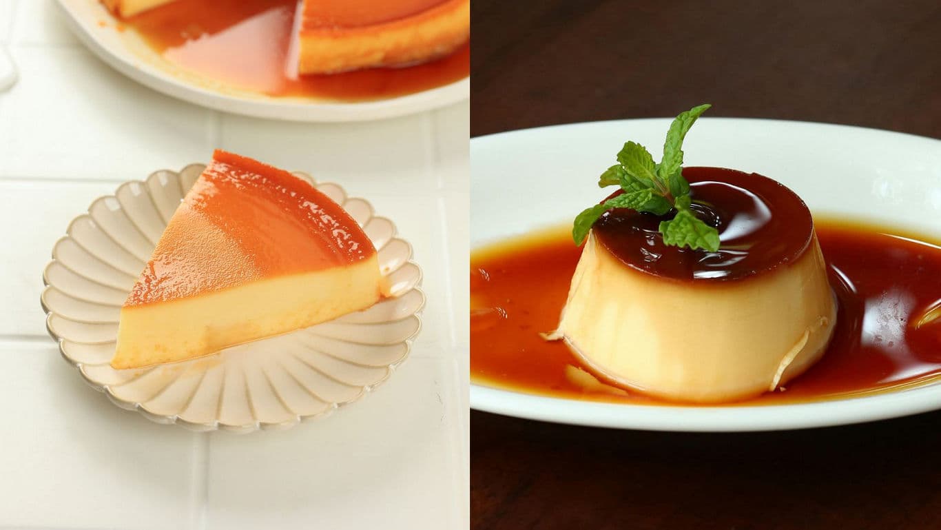  Flan and caramel custard. 