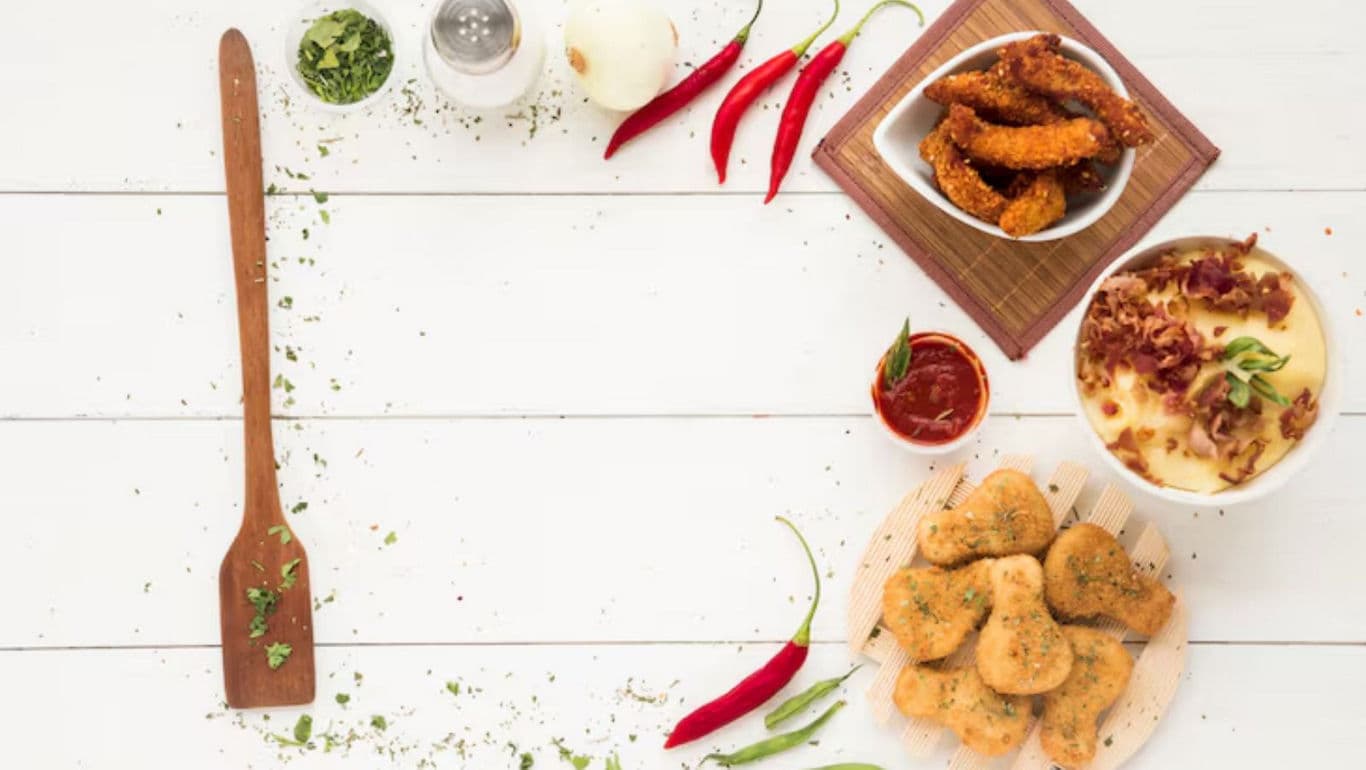 Assorted Fried Snacks with Dipping Sauces
