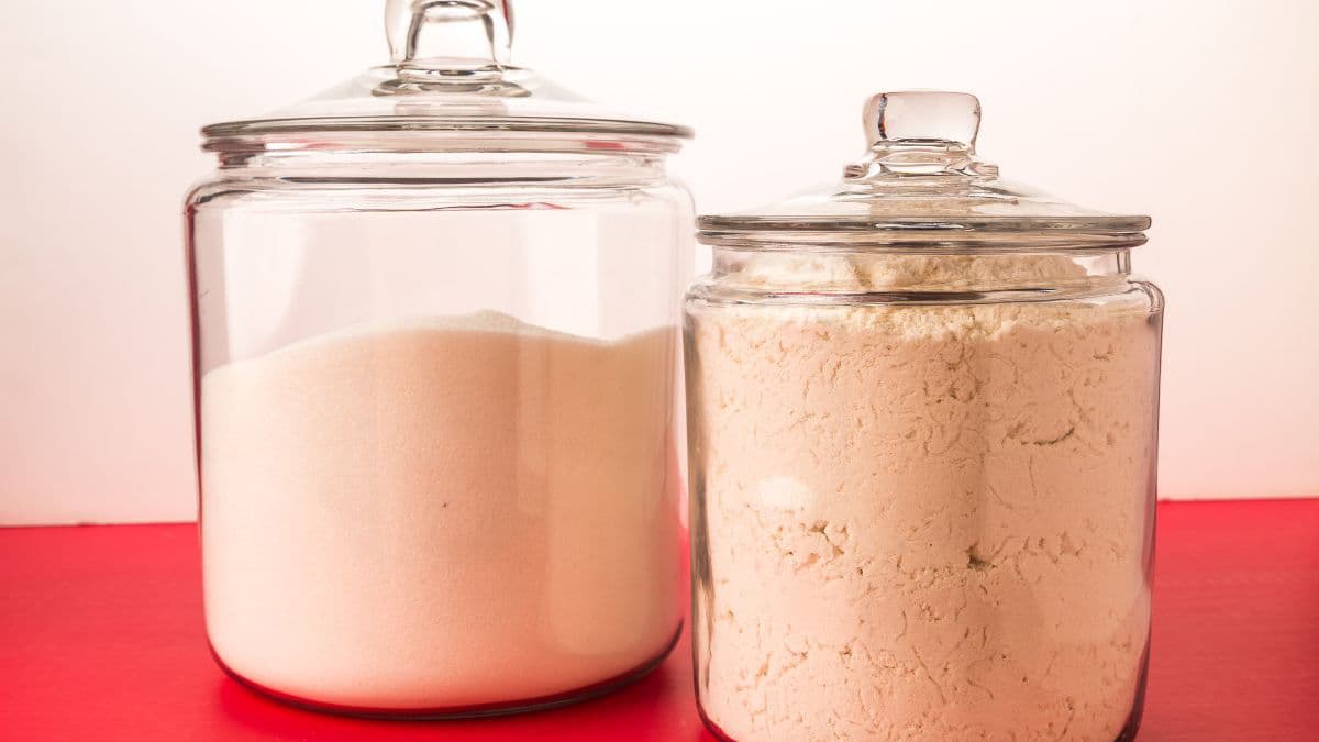 2 flour jars