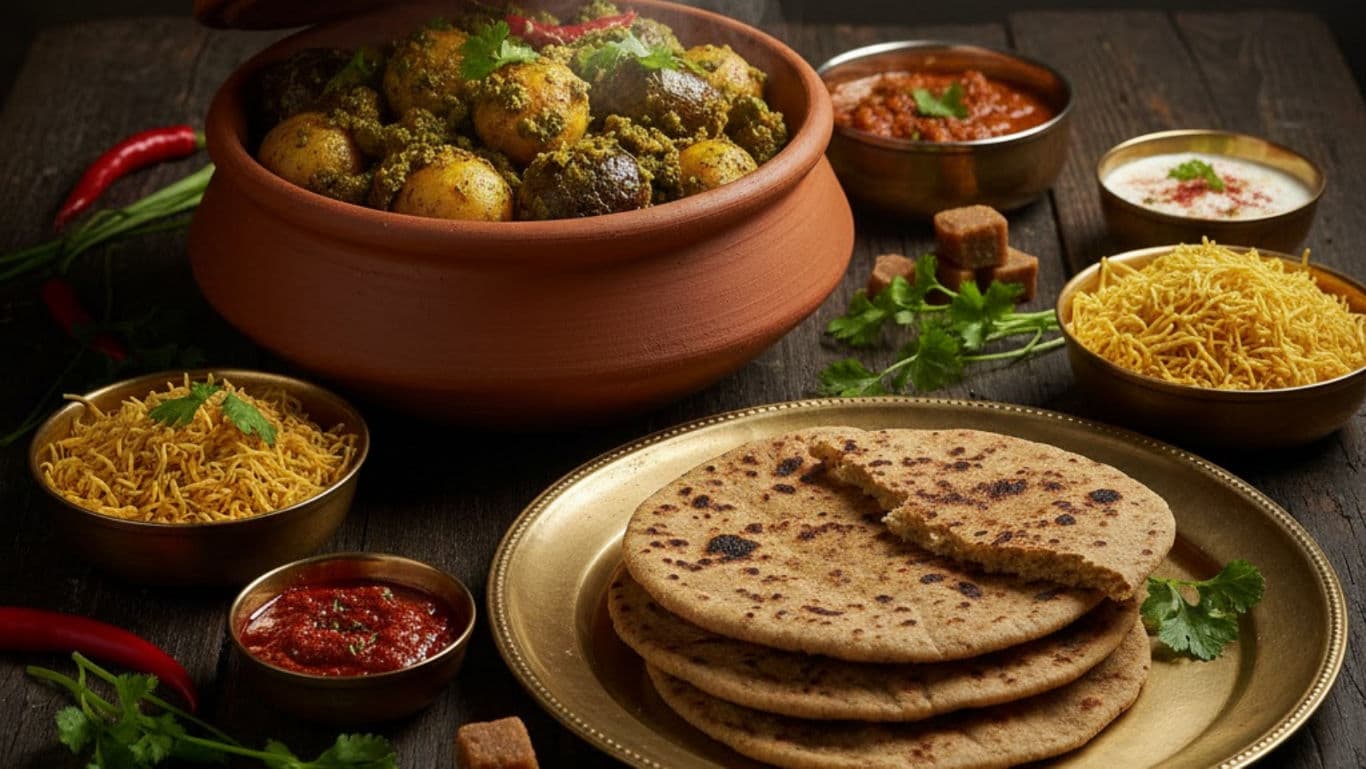 Spread of Kathiawadi dishes