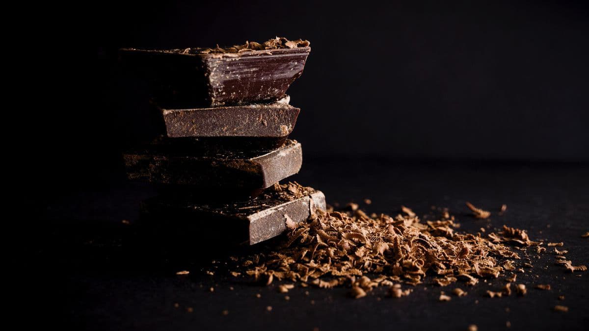 stack of chocolate bars