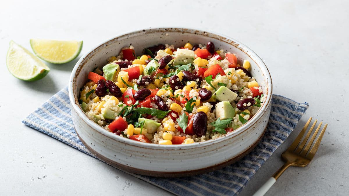 Corn with quinoa