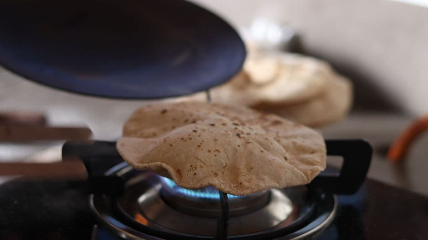 Rotis made with Khapli Wheat