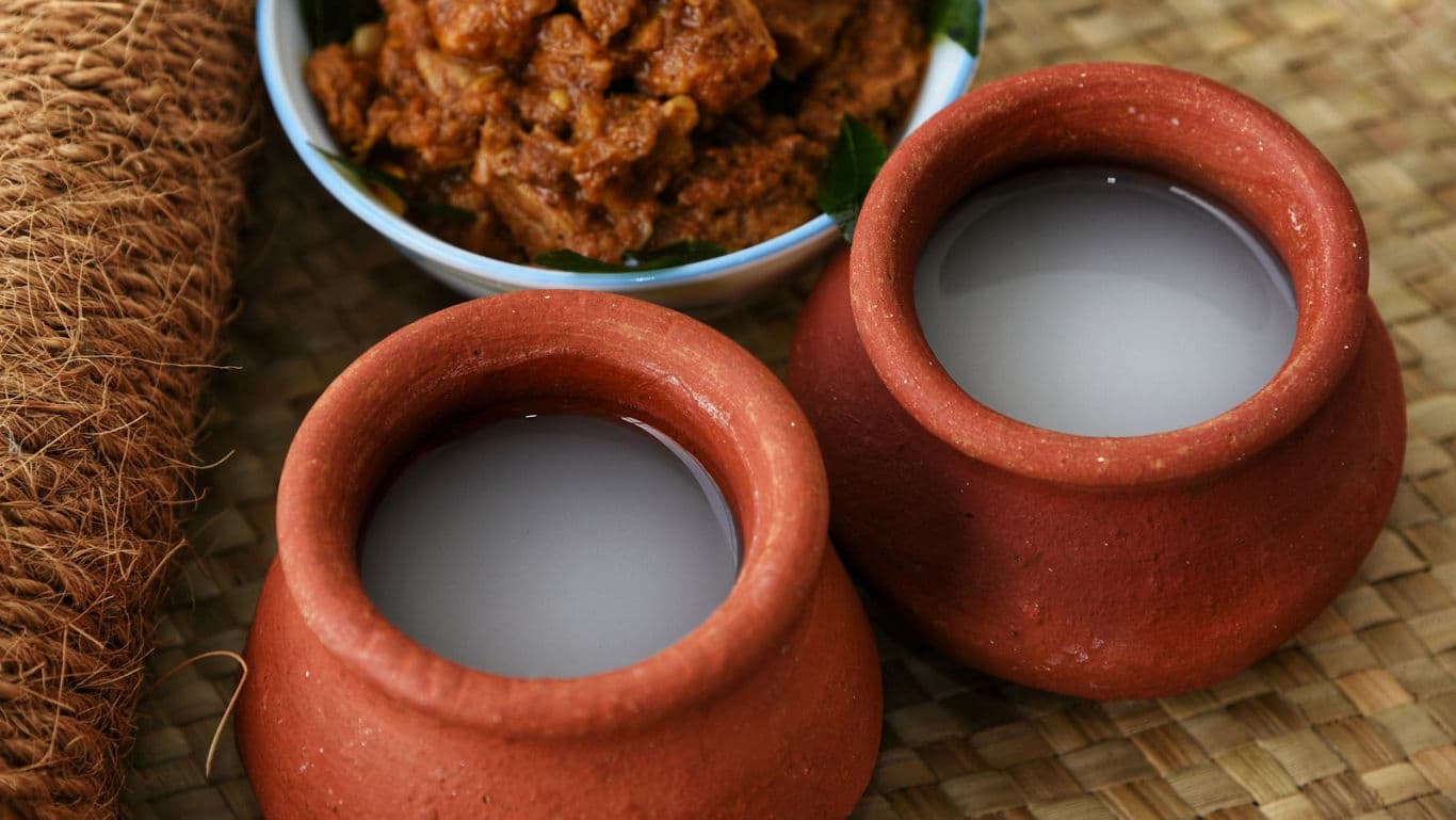 Kerala toddy with side dish