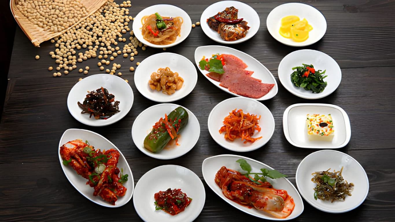 Korean banchan dishes
