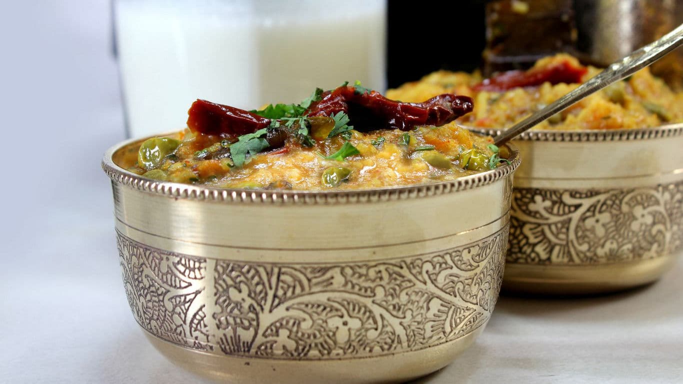 Khichdi in bowls