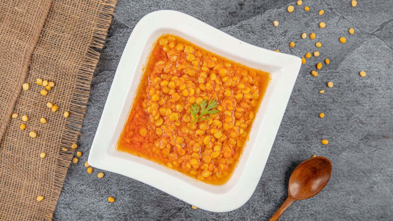 Chana dal in a bowl