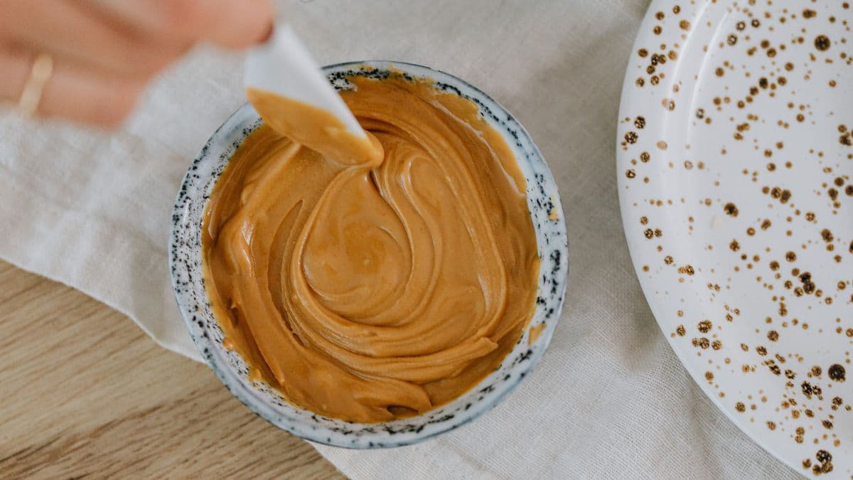 Peanut butter in a bowl