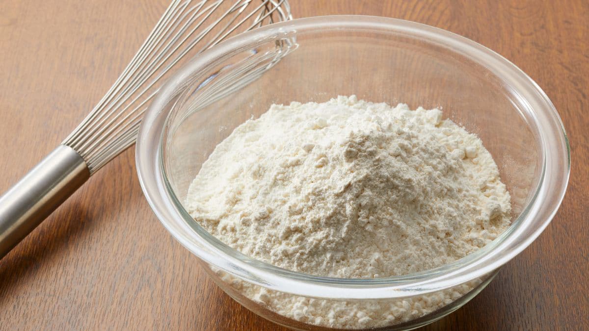 flour in a bowl