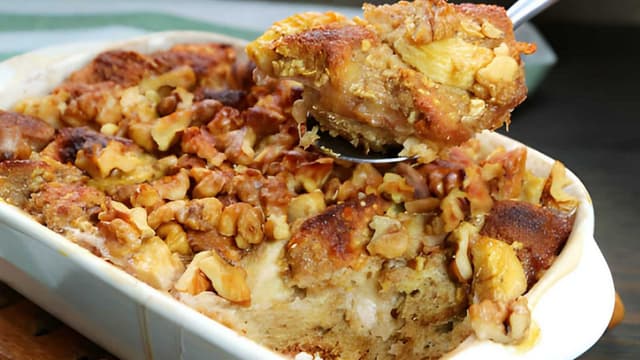 Masala Chai Banana Bread Pudding
