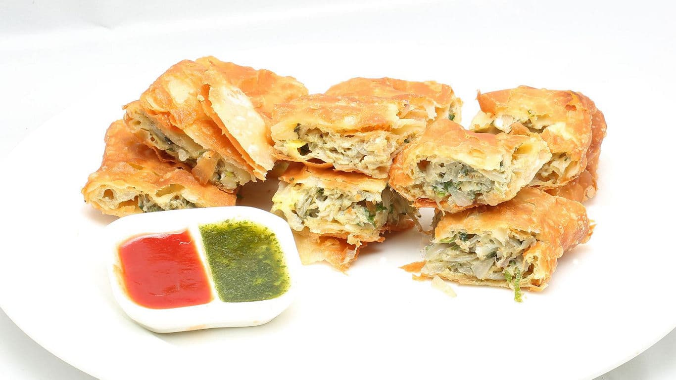 Mughlai Parathas On A Plate