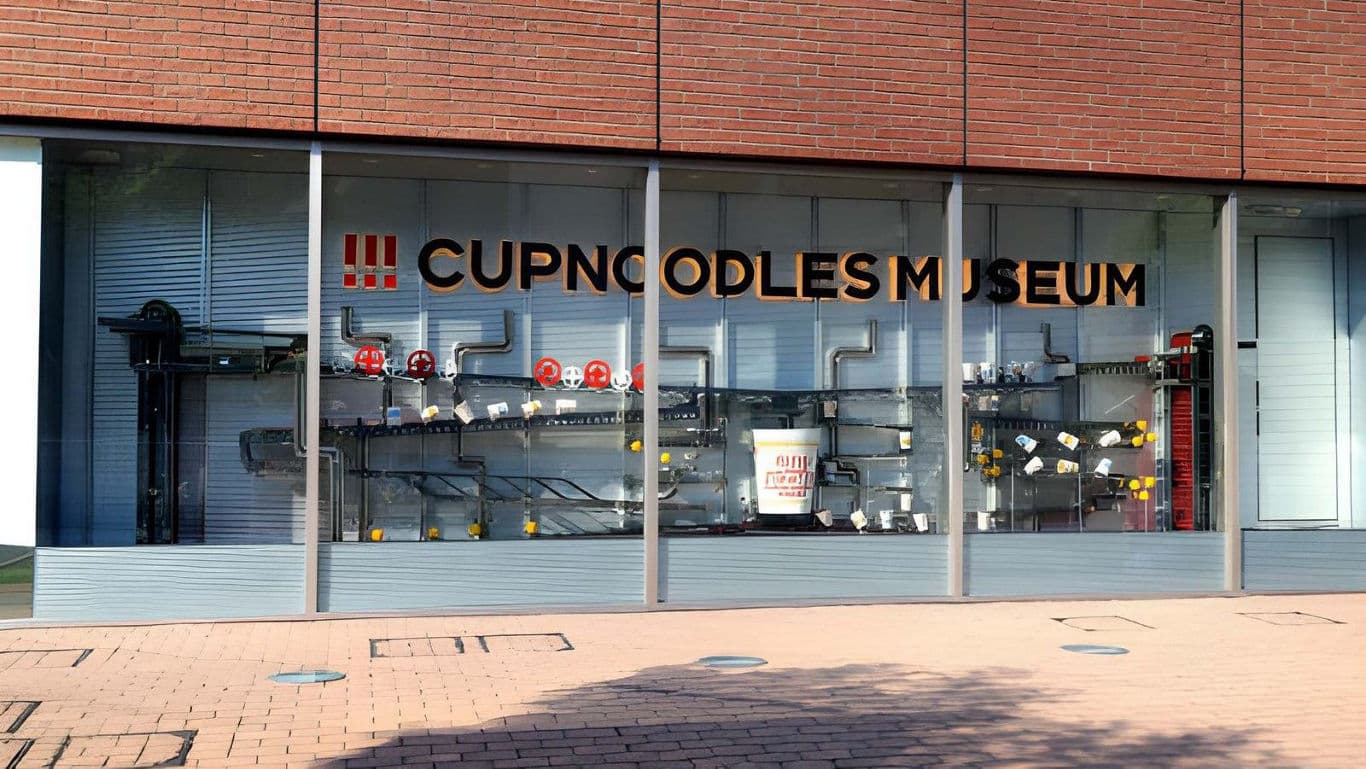 Exterior View of CupNoodles Museum Display Window
