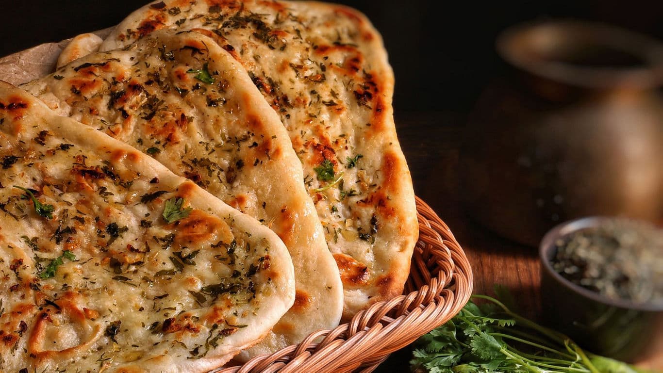 Freshly Baked Garlic Herb Flatbreads