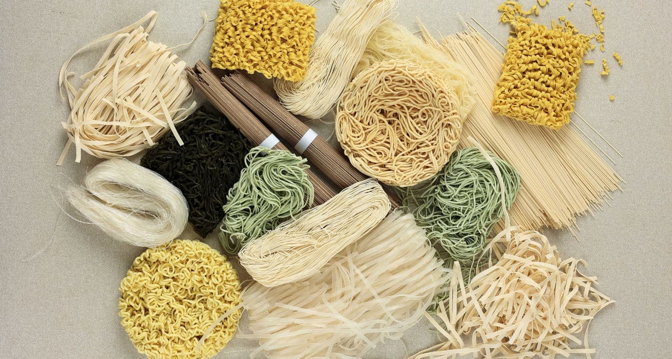 different types of noodles