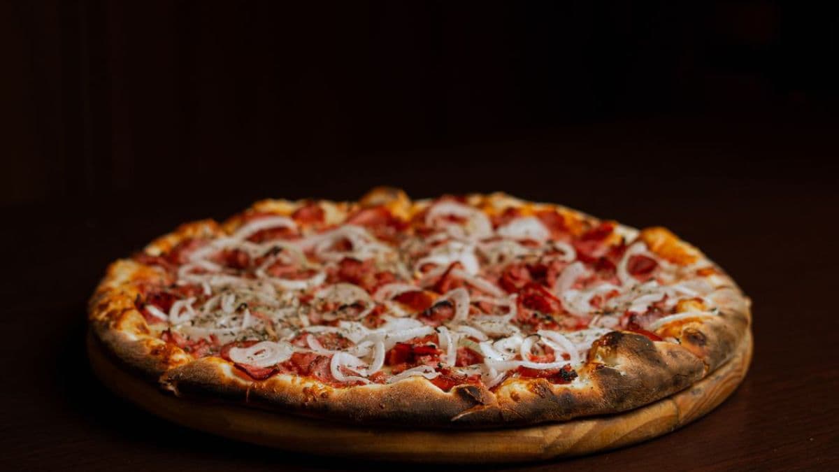 Onion and Hot Honey Pizza