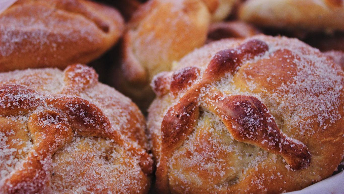Traditional sugar-coated Mexican bread