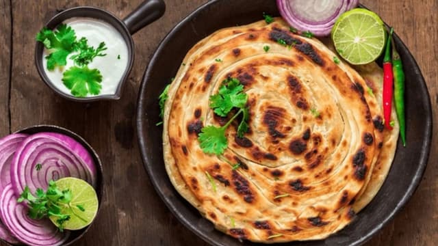 Paneer Lachha Paratha