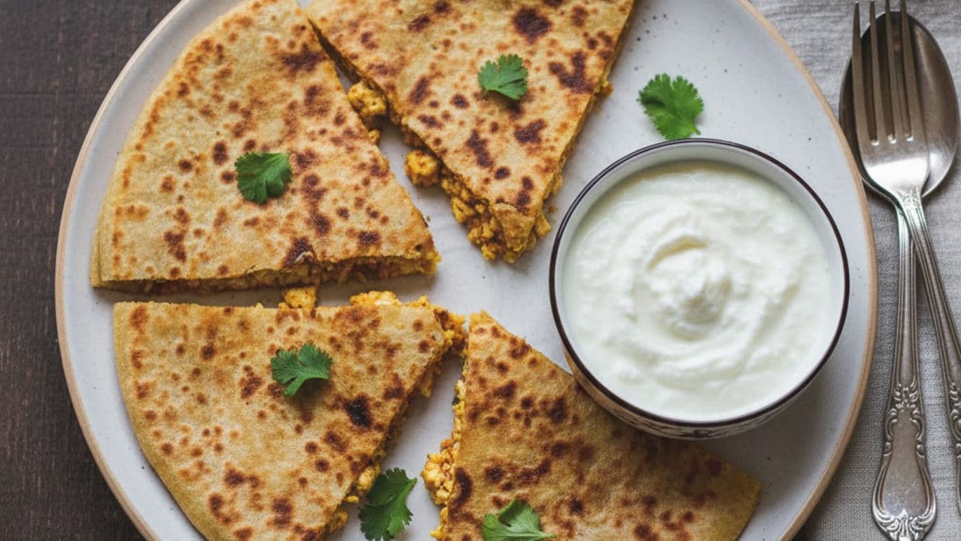 Panner Stuffed Paratha