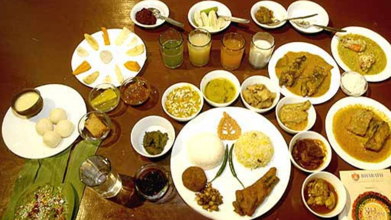 Poila Boisakh food spread. 