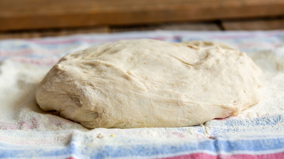 tacky dough on a table