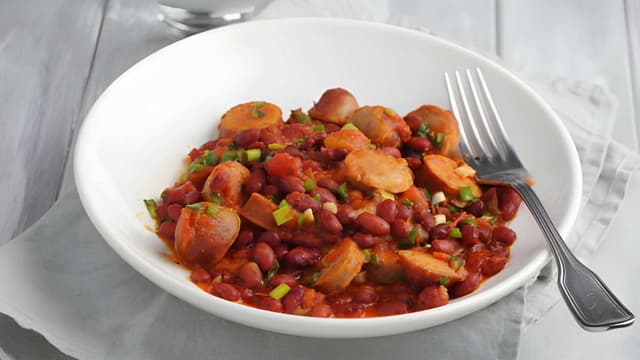 Punjabi Rajma & Smoked Sausage Skillet banner web - 1