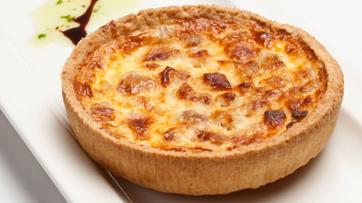 Quiche Lorraine on a plate