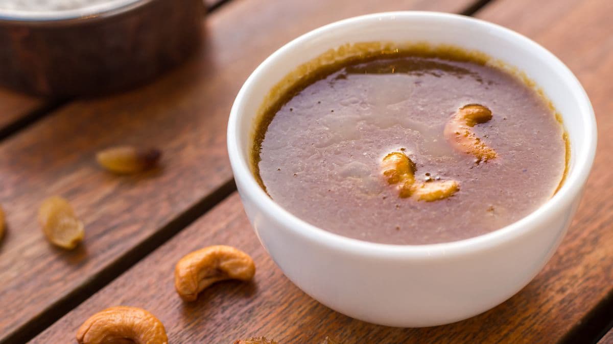 Kheer served with some cashews