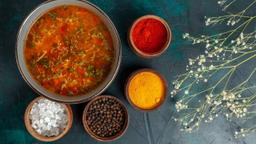One Pot Rasam Rice – South Indian Tamarind Spiced Rice & Dal