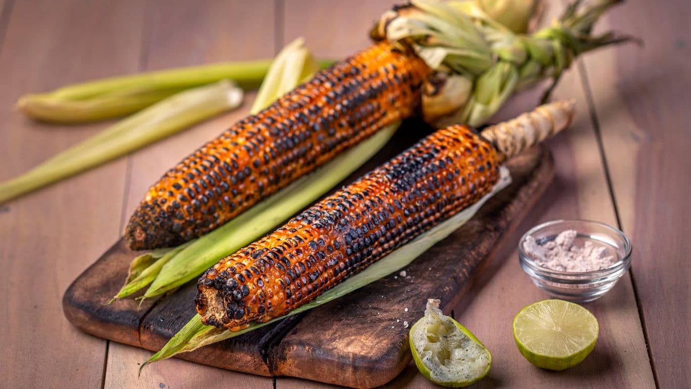 Grilled Corn on the Cob with Lime and Salt
