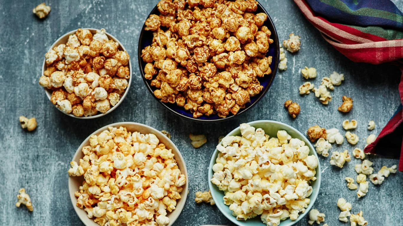 Bowl Of Flavoured Popcorn