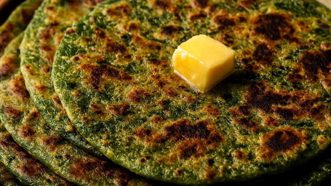 Winter Greens for Seasonal Paratha Breakfasts