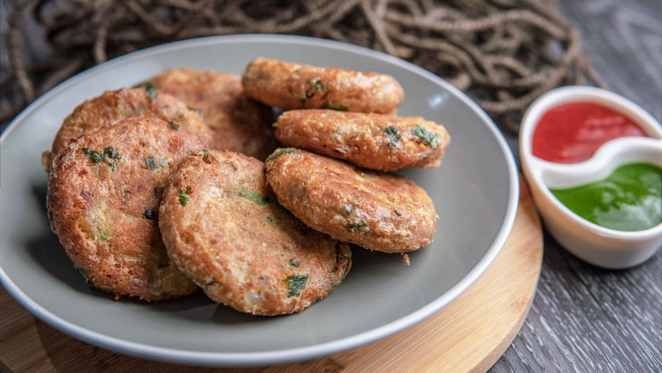 Shami kabab on a plate