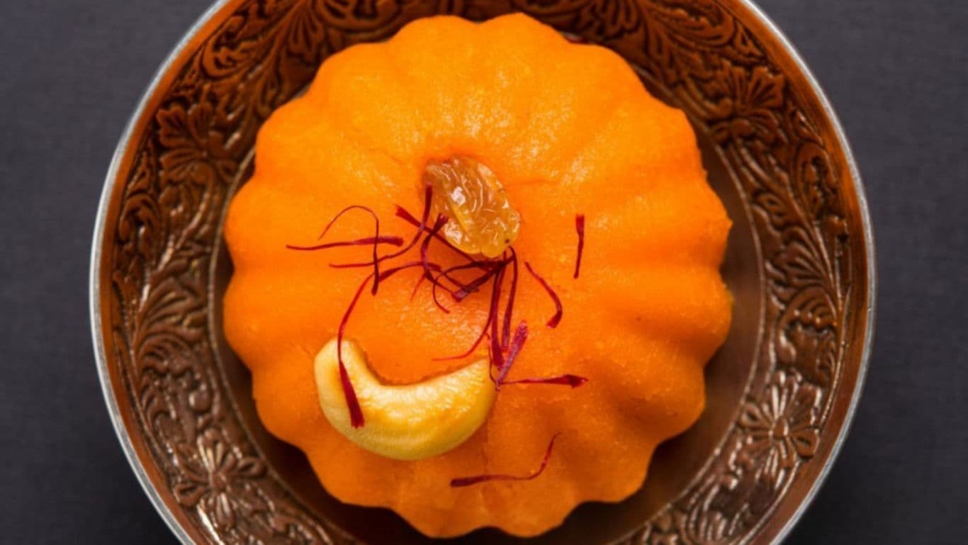 Rava Kesari Using Semolina Mix