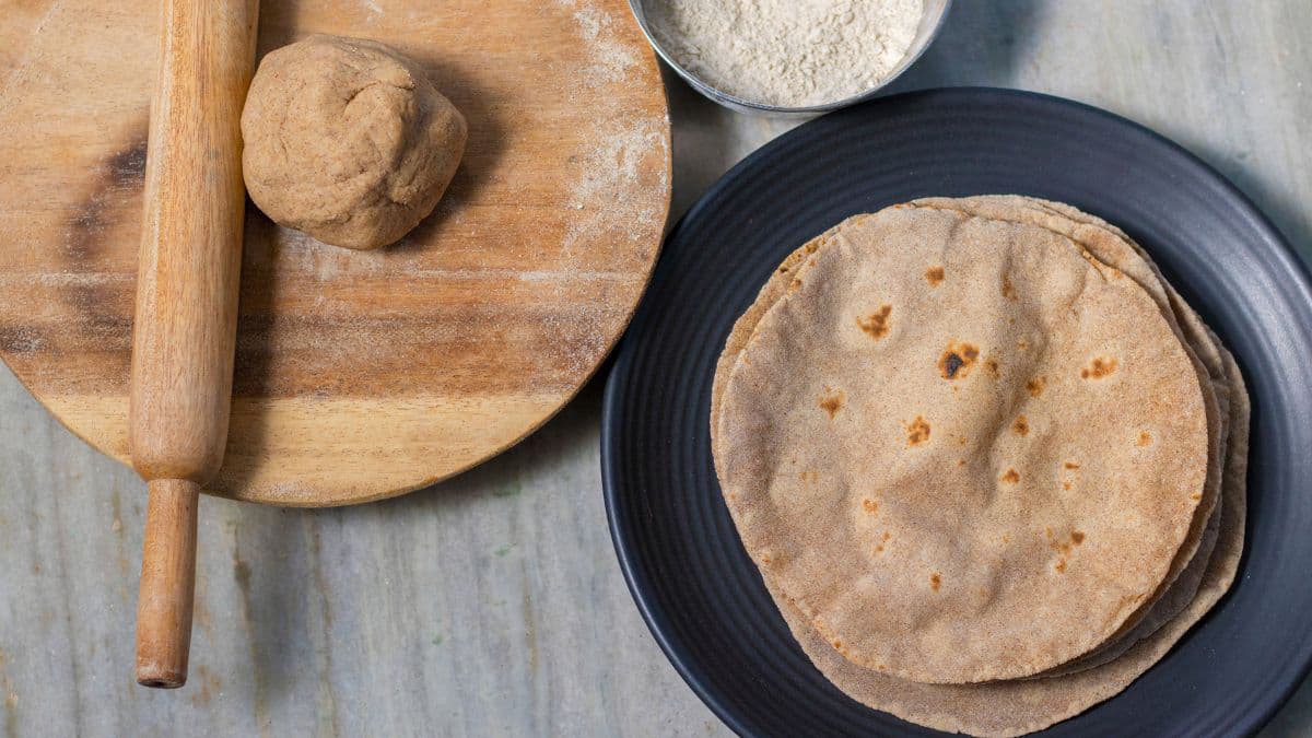 roti and dough