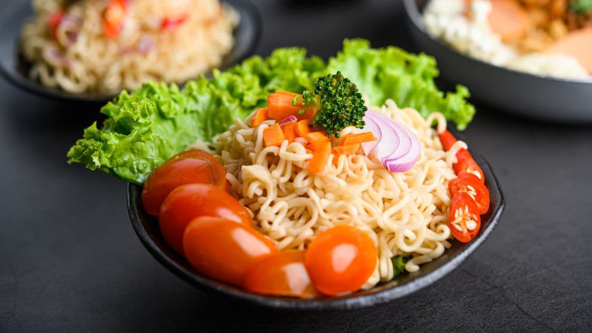 Upgraded instant noodle bowl packed with flavour