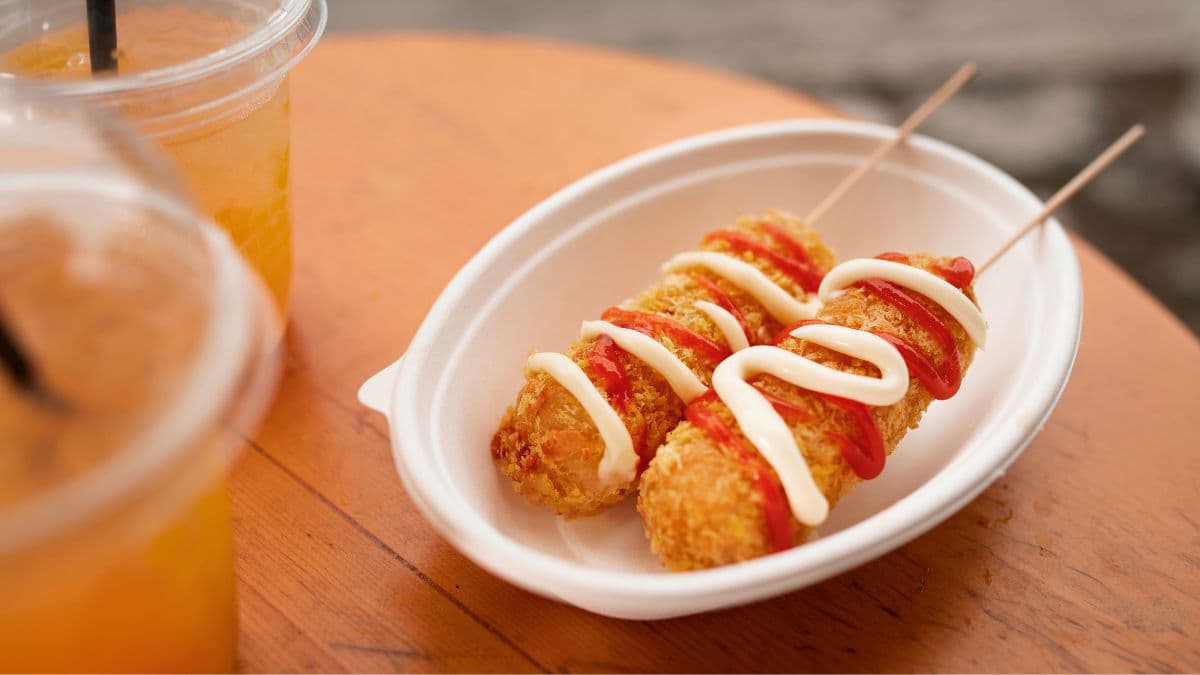Korean corn cheese dog