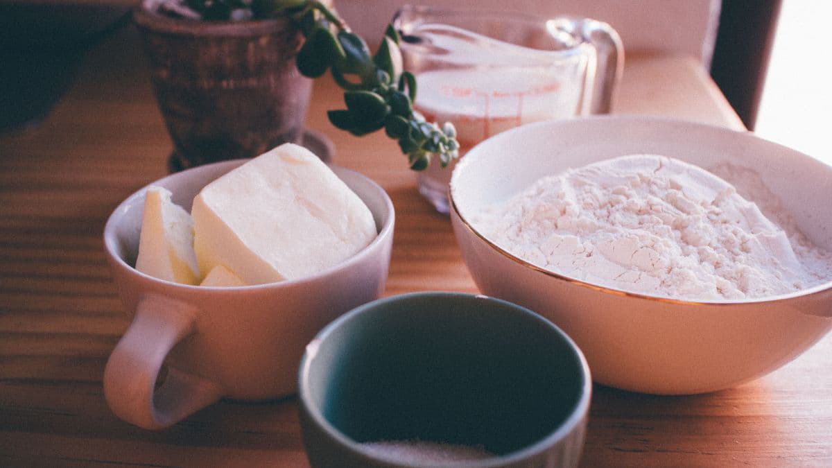 Ingredients required for Khapli atta cinnamon rolls
