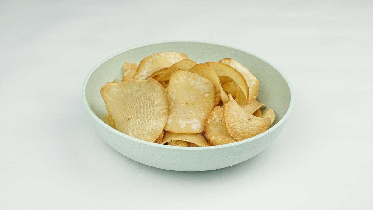 Crispy salted potato chips for sweet and salty chocolate chip cookies 