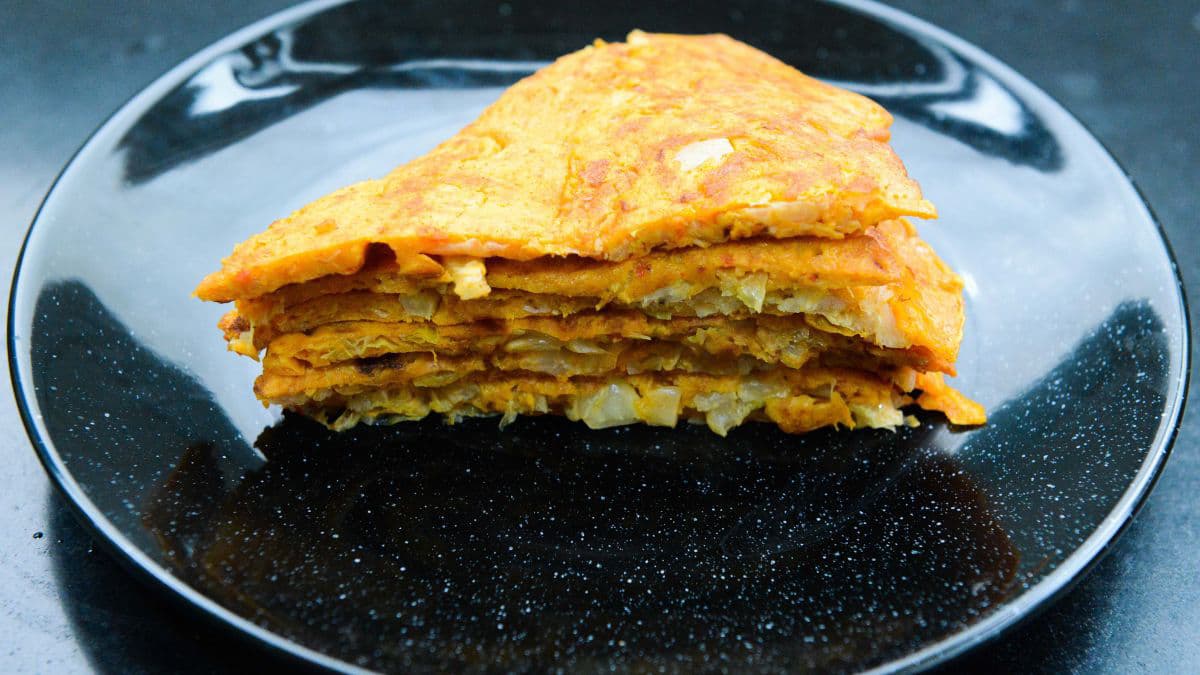 Stack of omelette