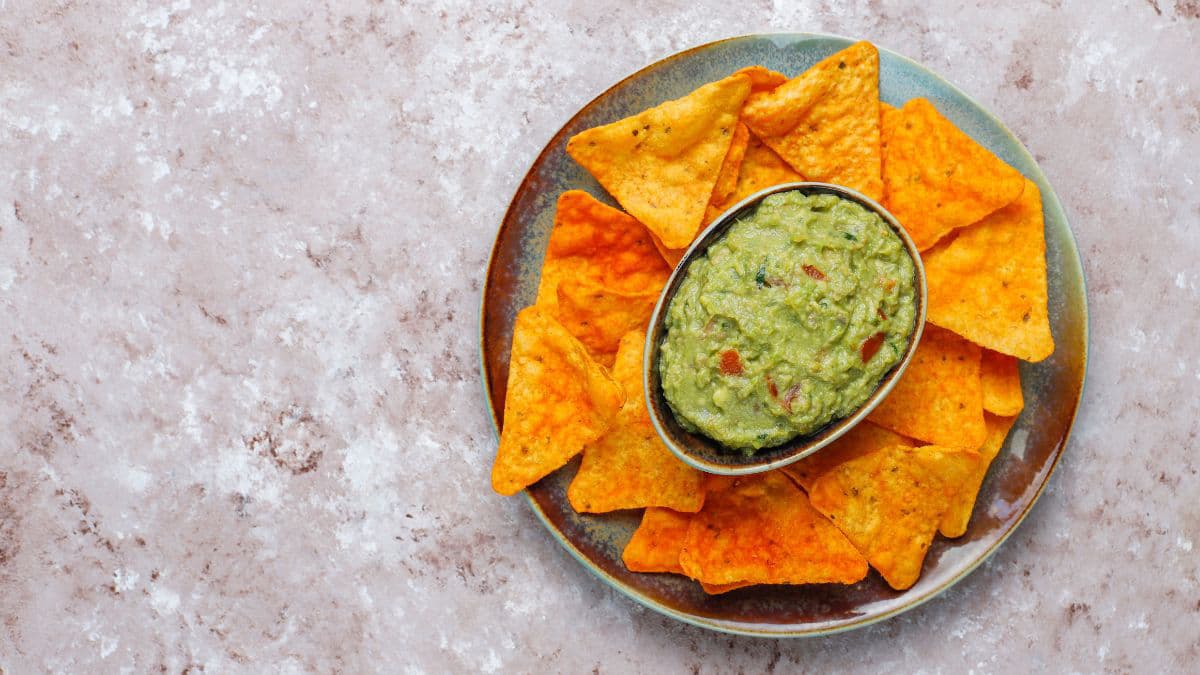 Fresh ingredients for authentic Mexican guacamole