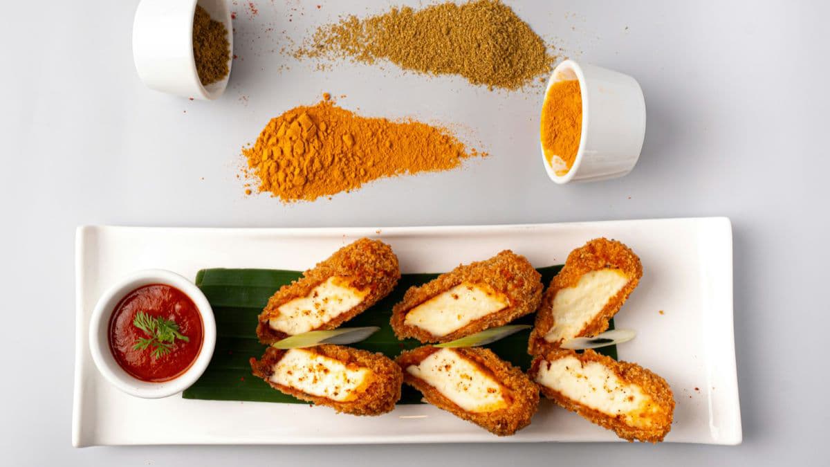 Crispy popcorn paneer bites