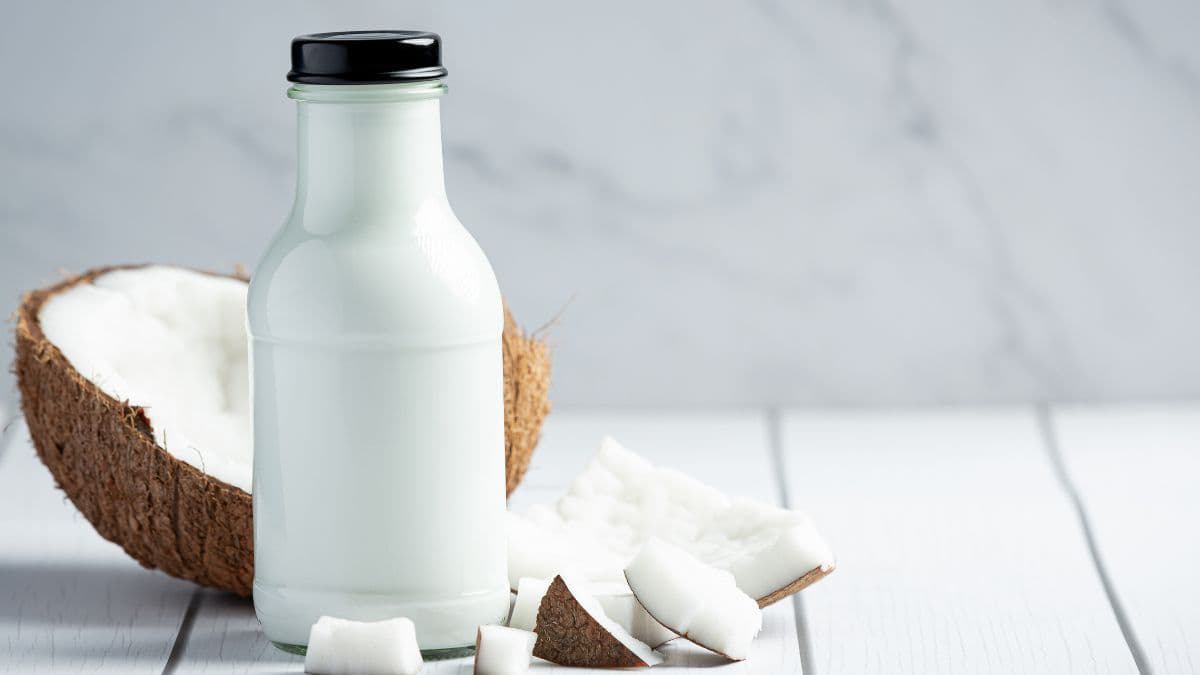 Homemade coconut milk for creamy recipes