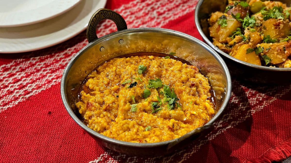 Traditional bowl of Indian khichdi