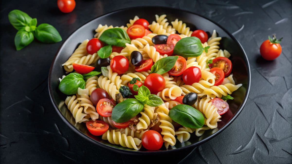 Pasta with cherry tomatoes