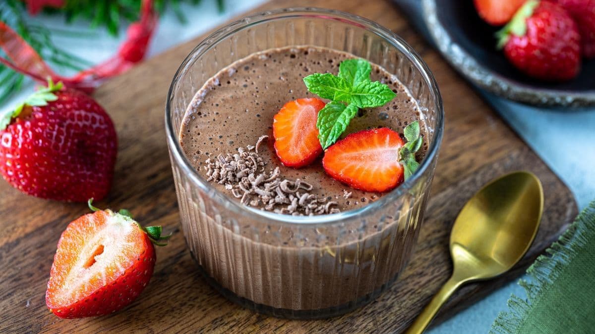 Chocolate Shrikhand for Janmashtami bhog